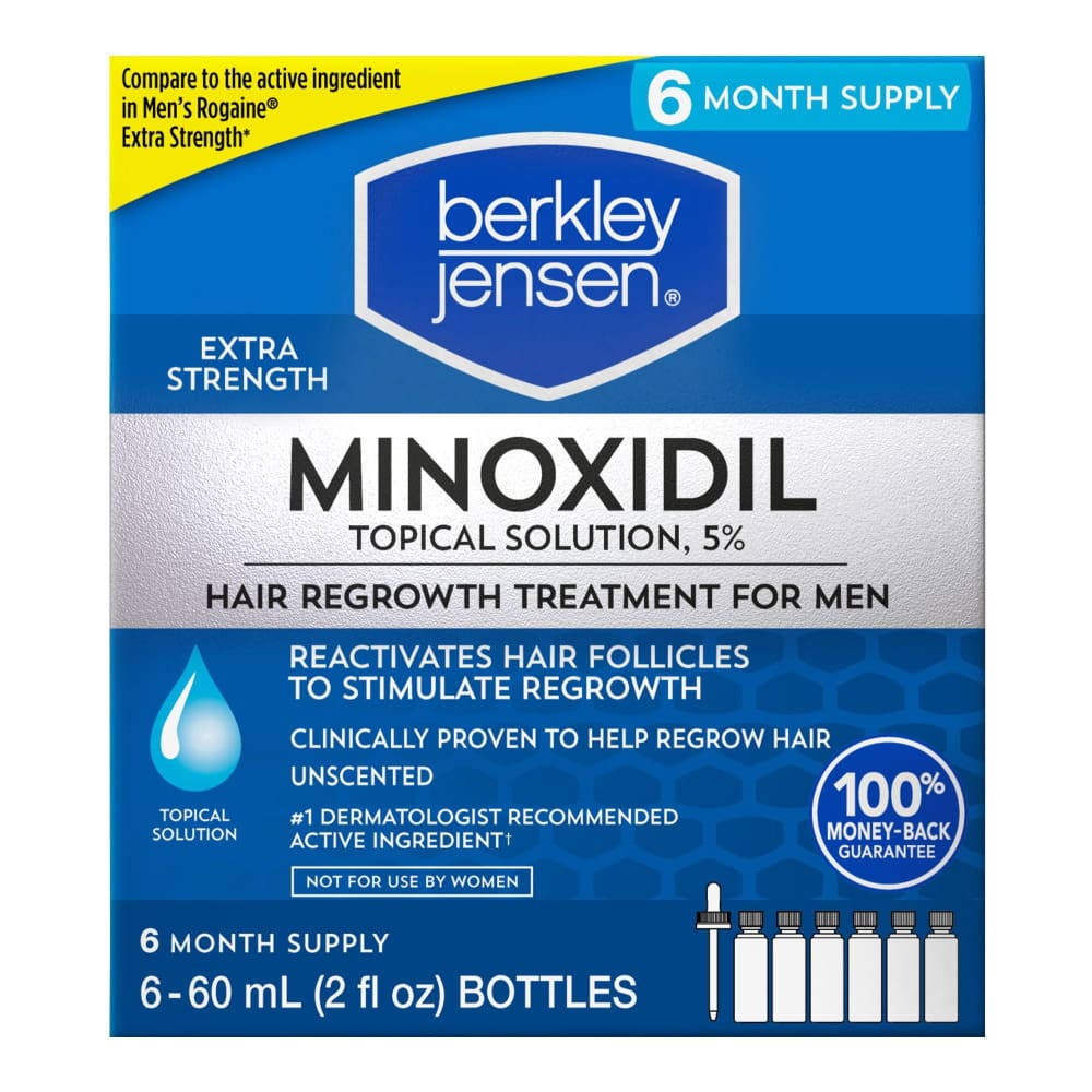 Berkley Jensen Minoxidil Topical Solution USP - Berkley