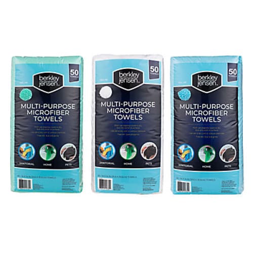 Berkley Jensen Multi-Purpose Microfiber Cleaning Towels 50 pk. - Home/Home/Home Improvement/Garage & Automotive/Detailing & Car Care/ -
