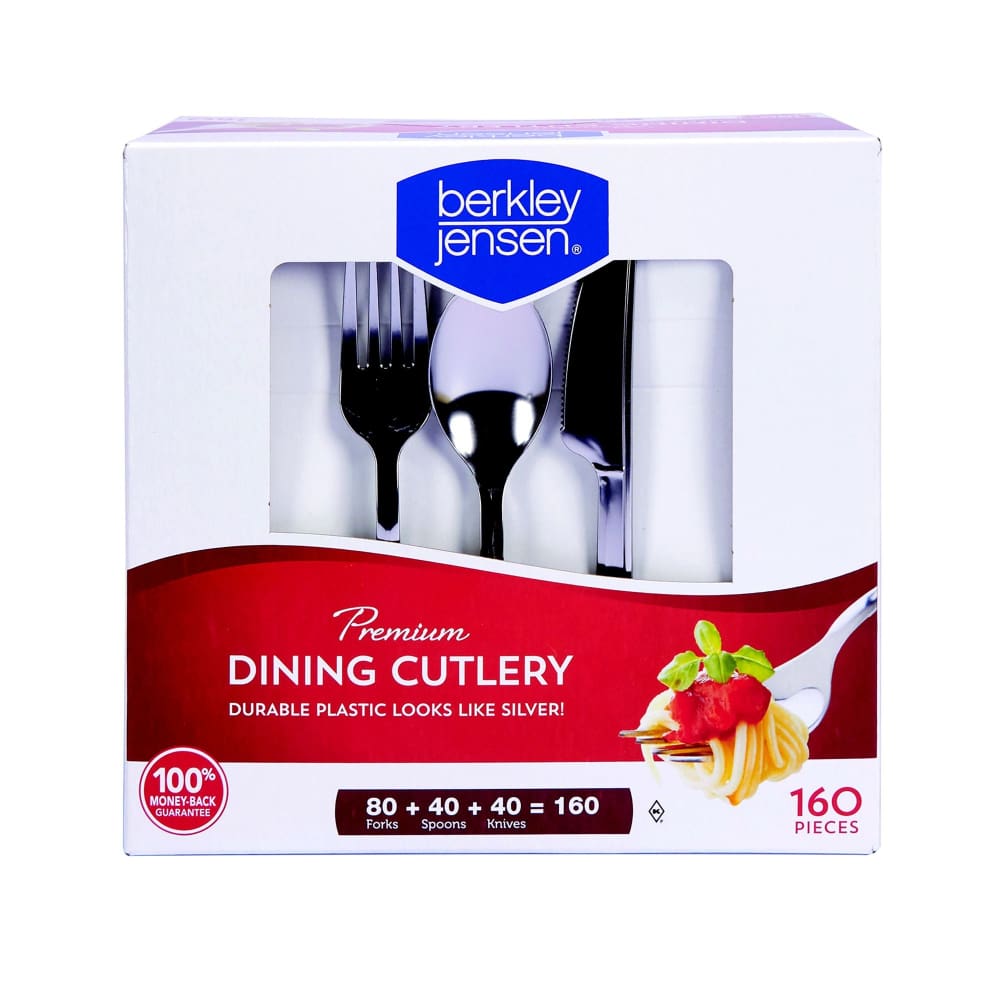 Berkley Jensen Premium Cutlery Set 160 ct. - Berkley Jensen