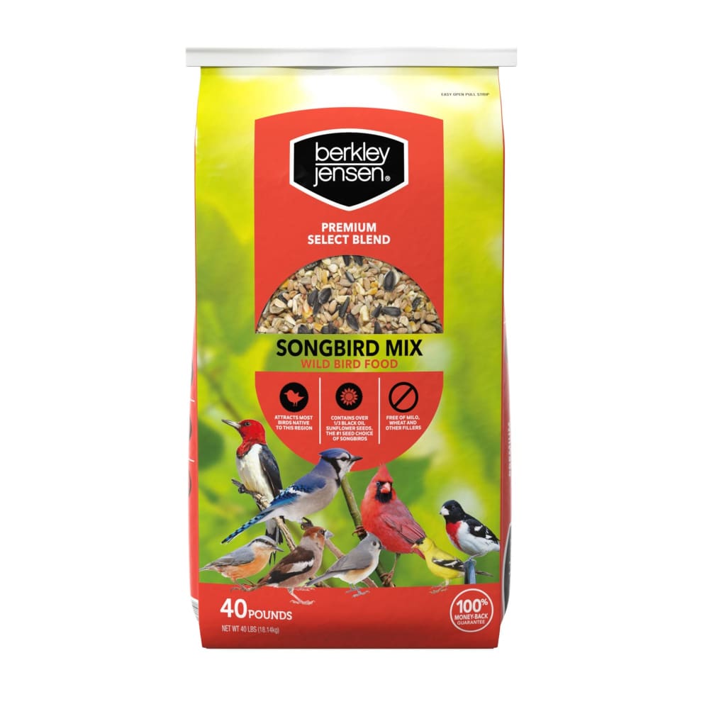 Berkley Jensen Premium Select Blend Songbird Mix Wild Bird Food 40 lb. - Berkley Jensen