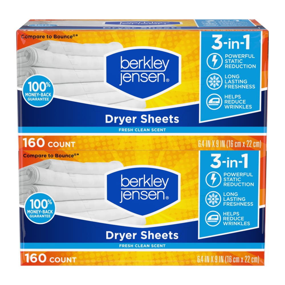 Berkley Jensen Soft and Fresh Dryer Sheets 320 ct. - Berkley Jensen
