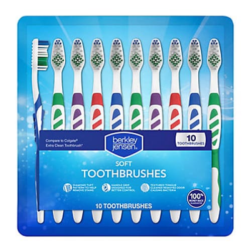 Berkley Jensen Soft Manual Toothbrushes 10 ct. - Home/Personal Care/Men’s Personal Care/ - Berkley Jensen