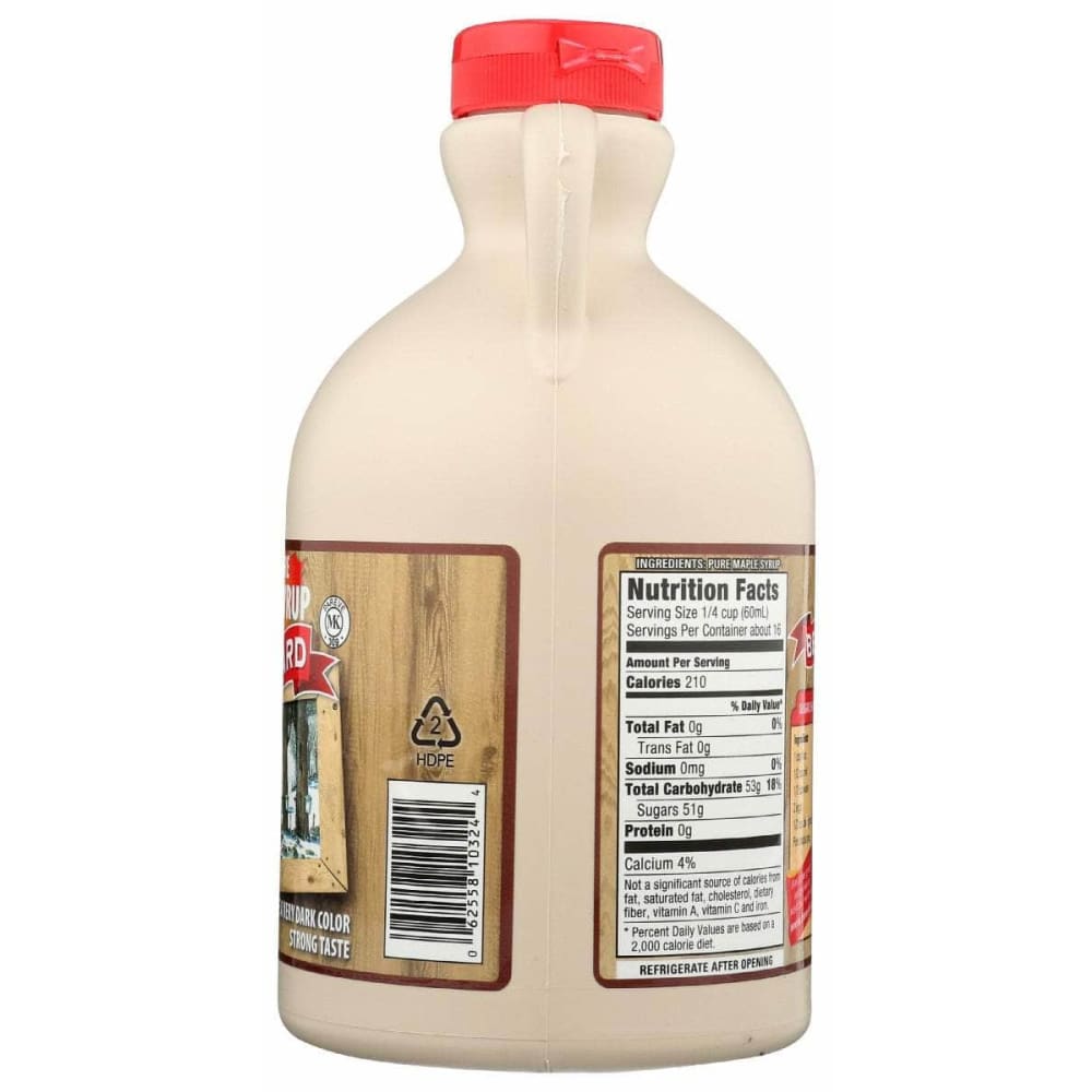 BERNARD Grocery > Breakfast > Breakfast Syrups BERNARD: Very Dark Pure Maple Syrup, 32 fo