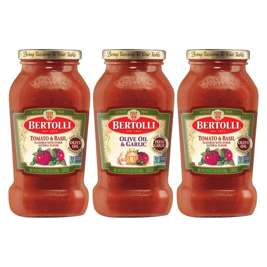 Bertolli Bertolli Pasta Sauce Variety Pack - Tomato & Basil and Olive Oil & Garlic 3 pk./24 oz. - Home/Grocery Household & Pet/Canned &