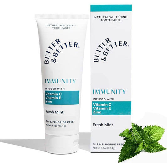 BETTER AND BETTER: Toothpaste Immunity Sngl 3.4 oz (Pack of 4) - Beauty & Body Care > Oral Care > Toothpastes & Toothpowders - BETTER