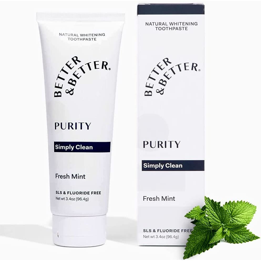 BETTER AND BETTER: Toothpaste Purity Single 3.4 oz (Pack of 4) - Beauty & Body Care > Oral Care > Toothpastes & Toothpowders - BETTER