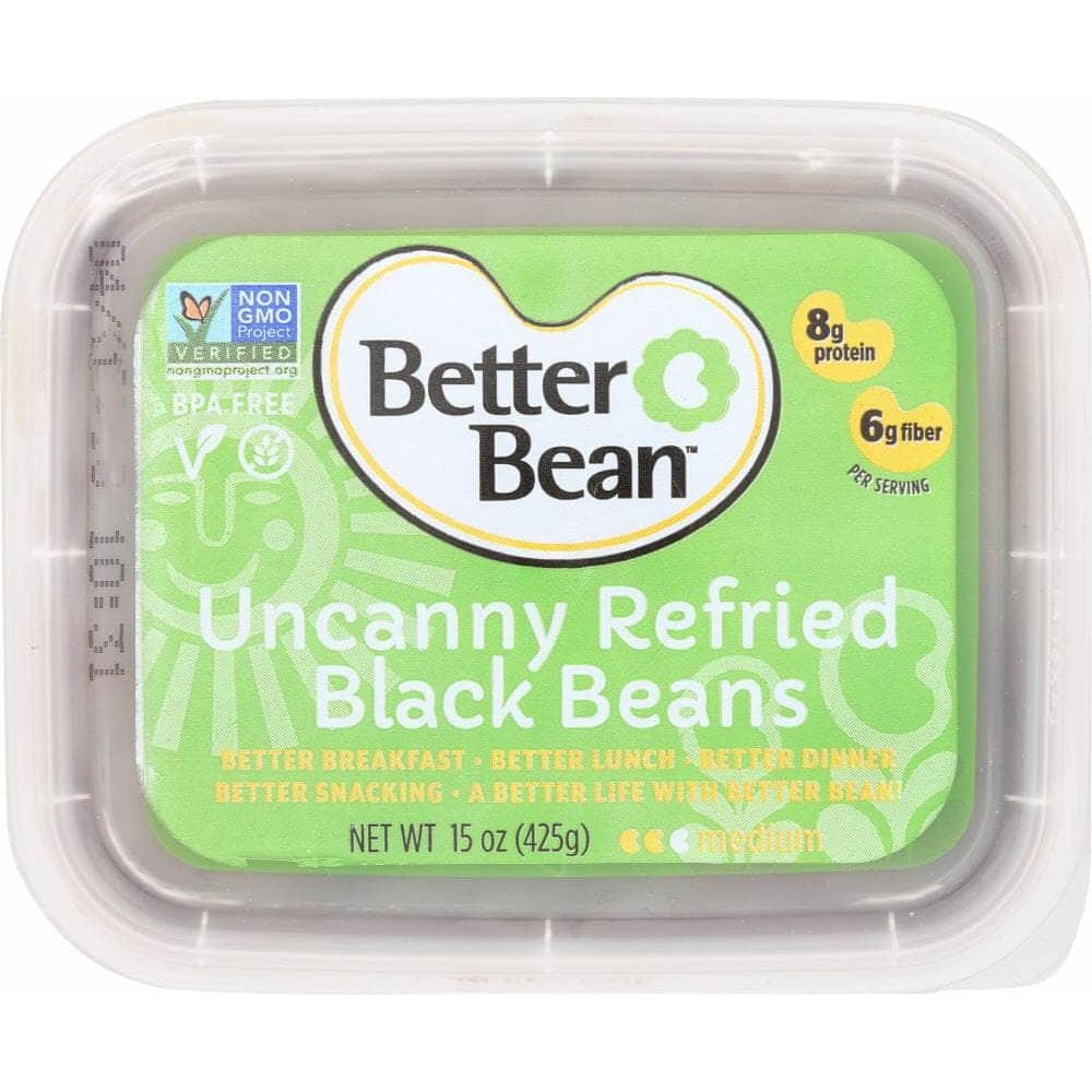 Better Bean Better Bean Uncanny Refried Black Beans, 15 oz