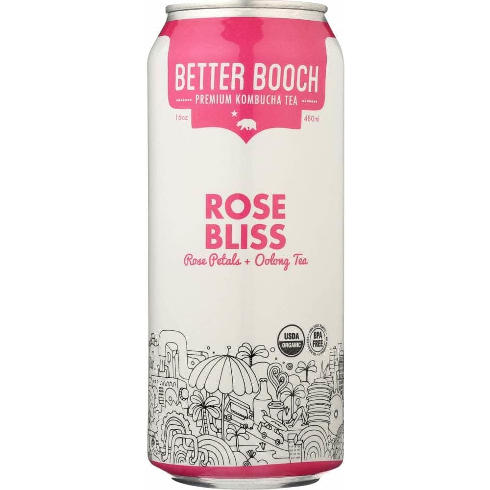 Better Booch Better Booch Rose Bliss Kombucha, 16 oz