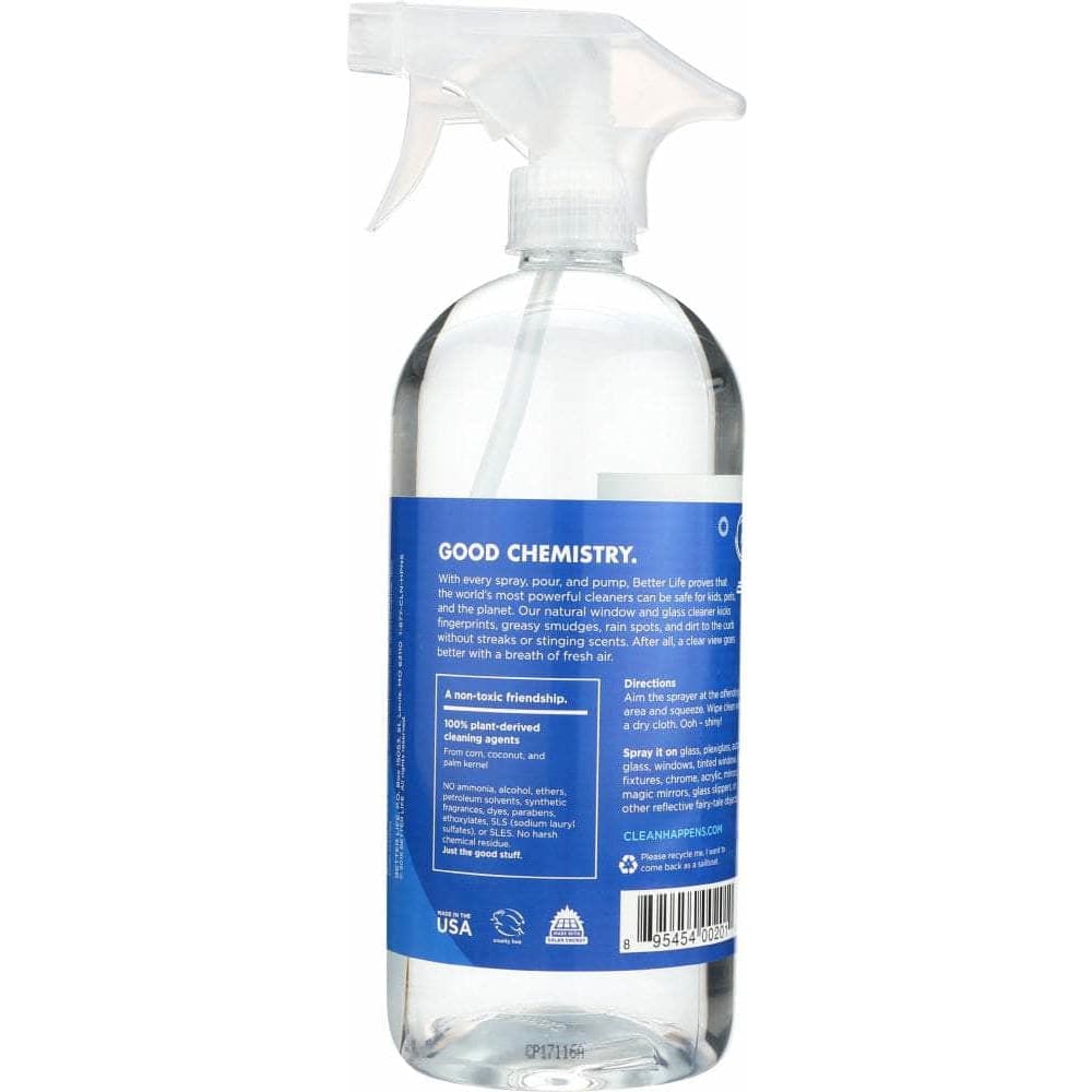 BETTER LIFE Better Life Cleaner Glass See Clearly Now, 32 Oz