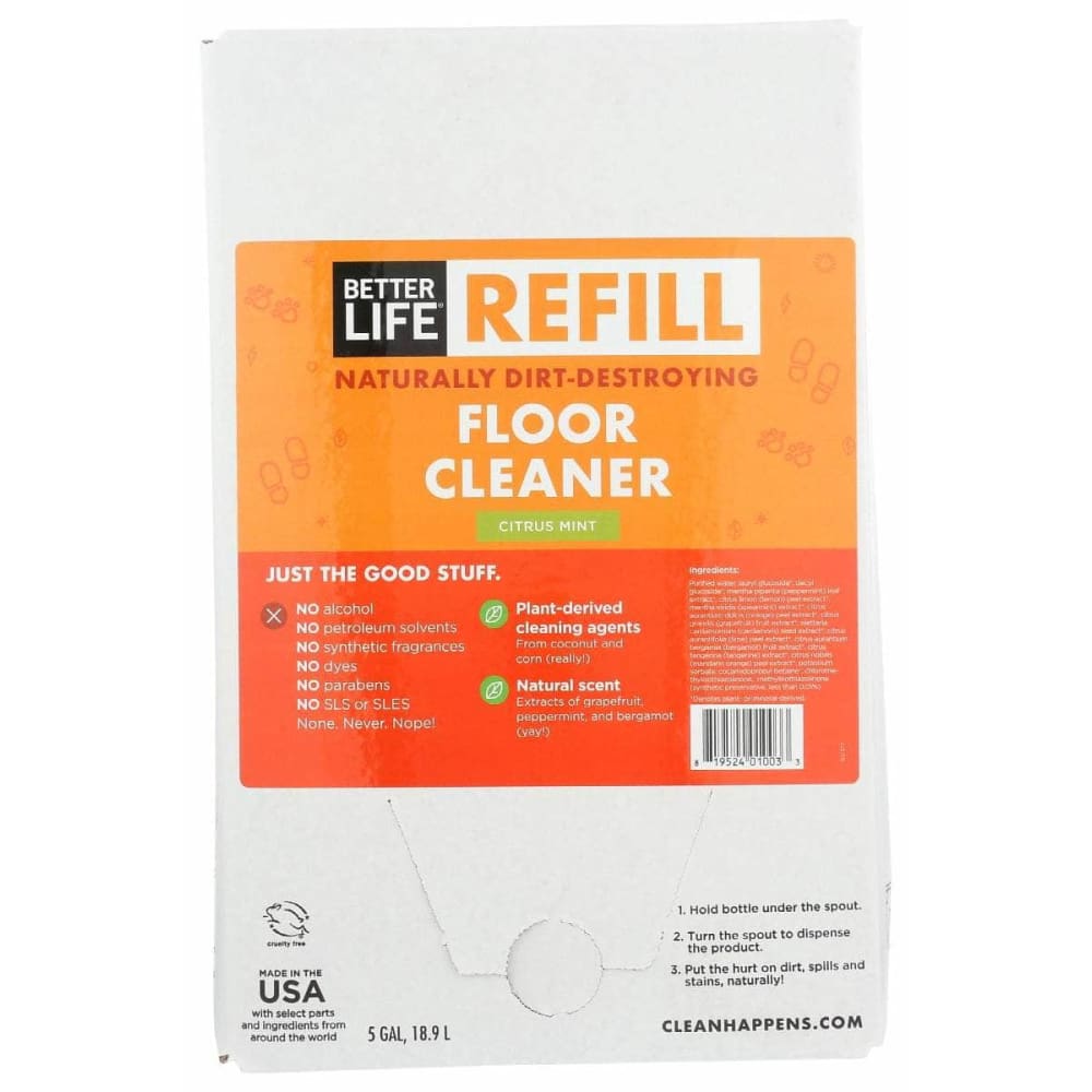 BETTER LIFE BETTER LIFE Clnr Floor Citrus Mint, 5 ga