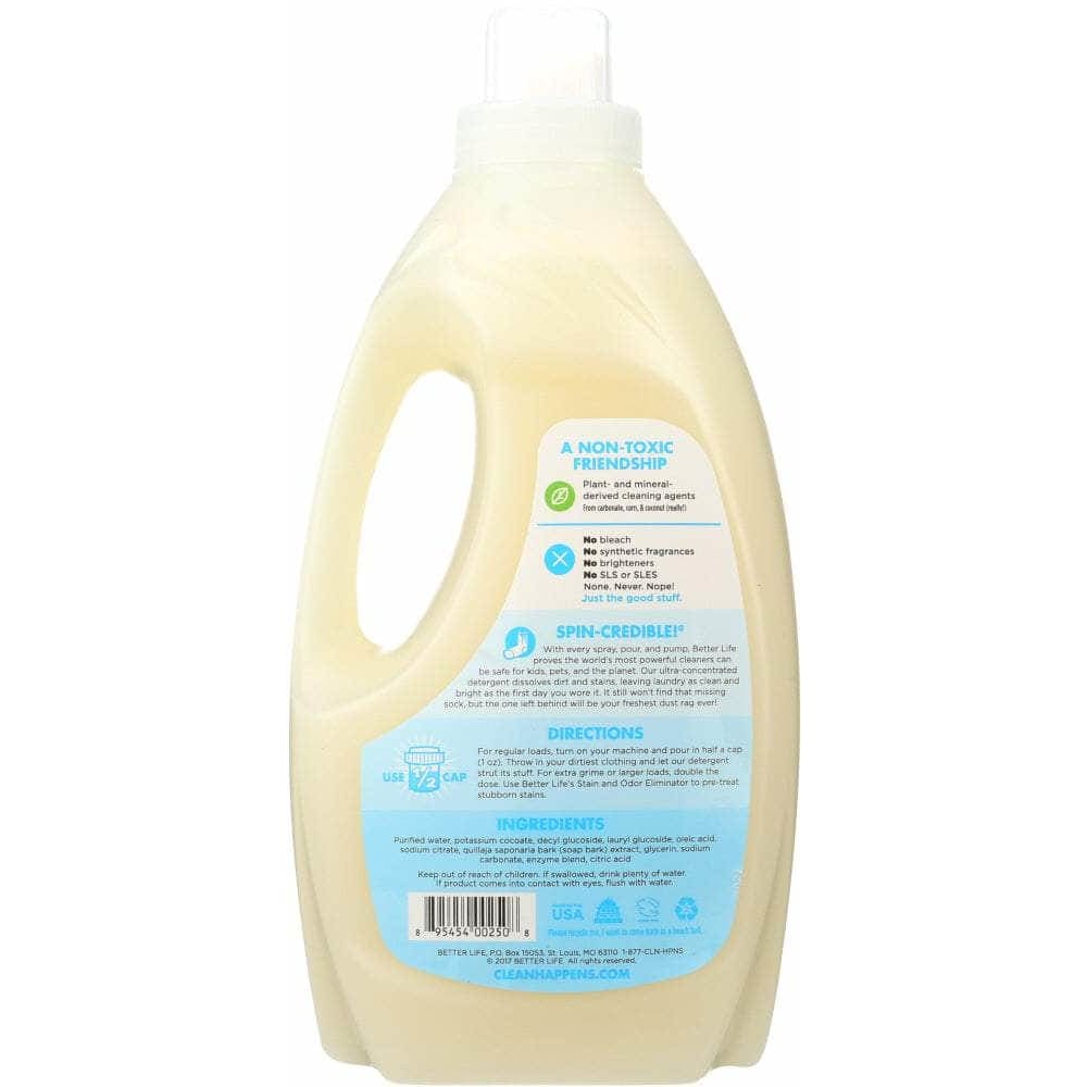 Better Life Better Life Detergent Laundry Unscented, 64 oz