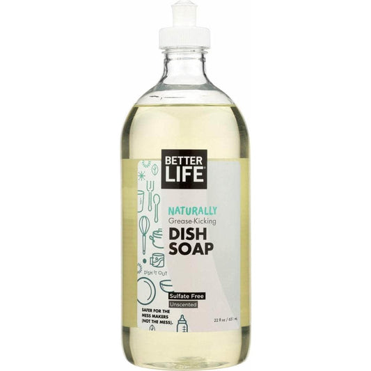 BETTER LIFE Better Life Dish Soap Unscented Dish It, 22 Oz