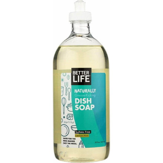 BETTER LIFE Better Life Naturally Grease-Kicking Dish Soap Lemon Mint, 22 Oz
