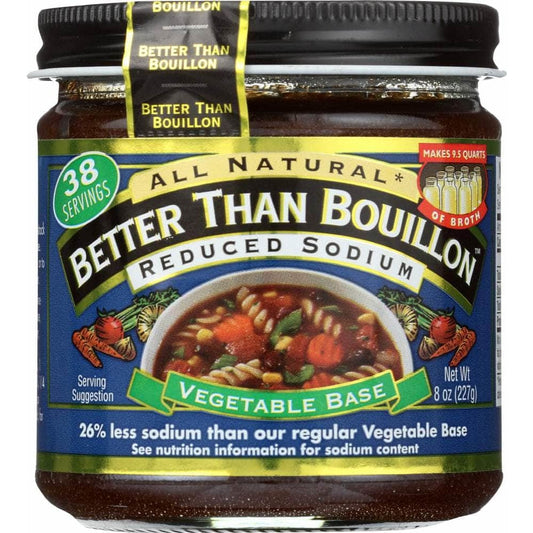 Better Than Bouillon Better Than Bouillon Base Vegetable Reduced Sodium, 8 oz