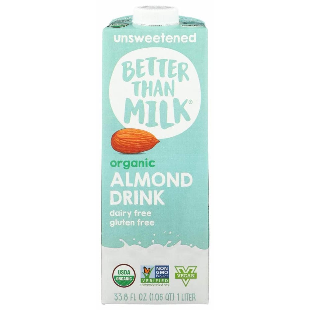 BETTER THAN MILK Grocery > Beverages > Milk & Milk Substitutes BETTER THAN MILK: Milk Almond Unswt Org, 33.8 fo