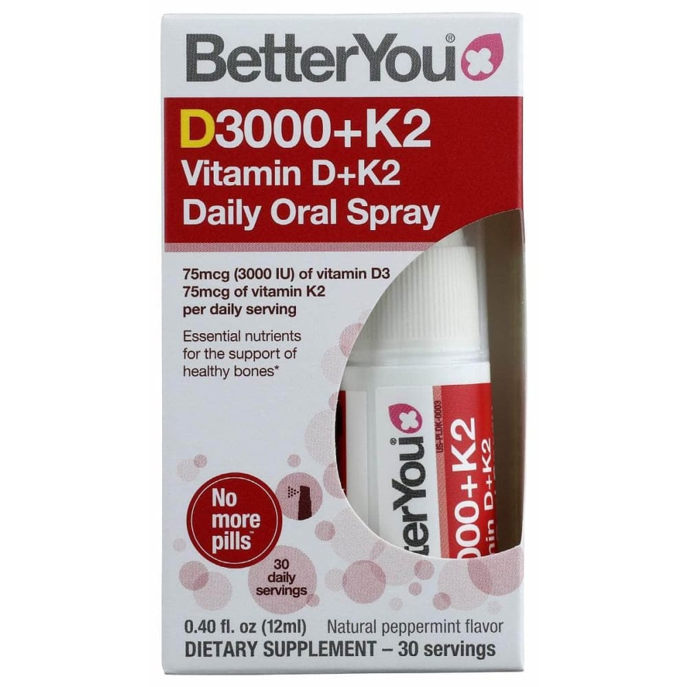 BETTERYOU Health > Vitamins & Supplements BETTERYOU D3000 + K2 Vitamin Oral Spray, 12 ml