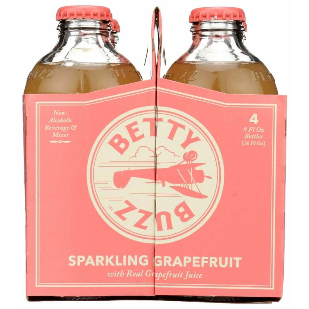 BETTY BUZZ Grocery > Beverages > Drink Mixes BETTY BUZZ Sparkling Grapefruit Cocktail Mixer 4 Pack, 36 fo