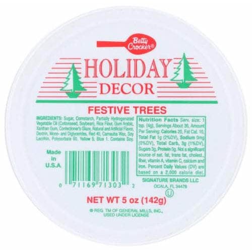 BETTY CROCKER Betty Crocker Decor Tub Festive Tree, 5 Oz