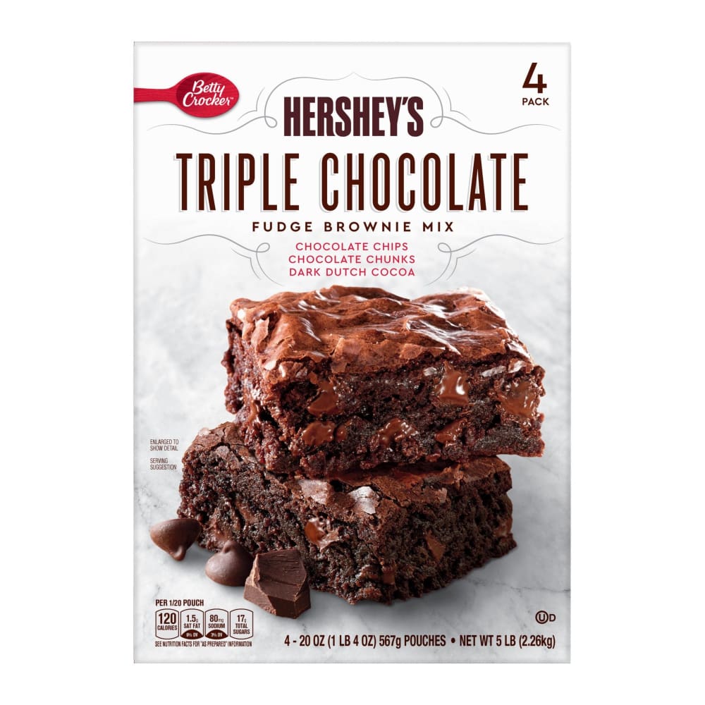 Betty Crocker Hershey’s Triple Chocolate Brownie Mix 4 ct. - Betty Crocker