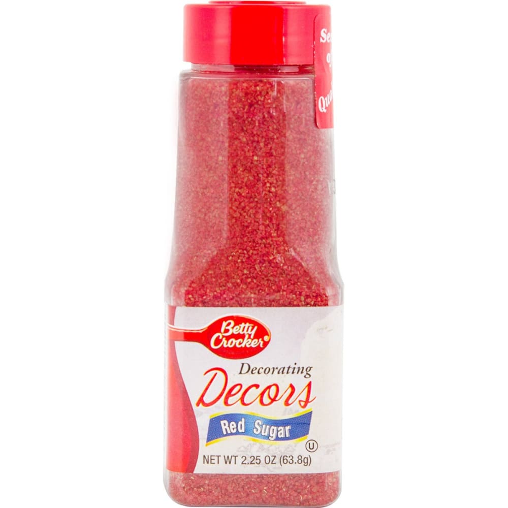BETTY CROCKER: Red Sugar 2.25 oz (Pack of 6) - Sugars & Sweeteners - BETTY CROCKER