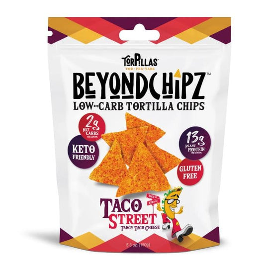 BEYONDCHIPZ: Taco Street Tortilla Chips 5.3 oz (Pack of 4) - Tortilla & Corn Chips - BEYONDCHIPZ