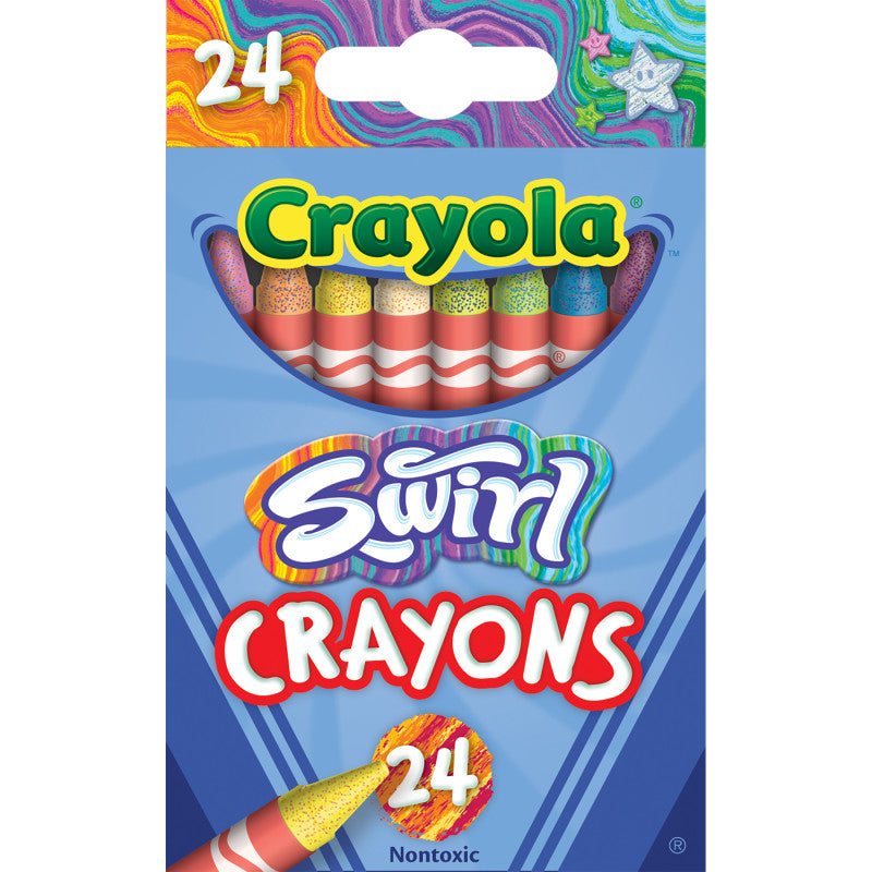 24Ct Swirl Crayons Crayola (Pack of 10)