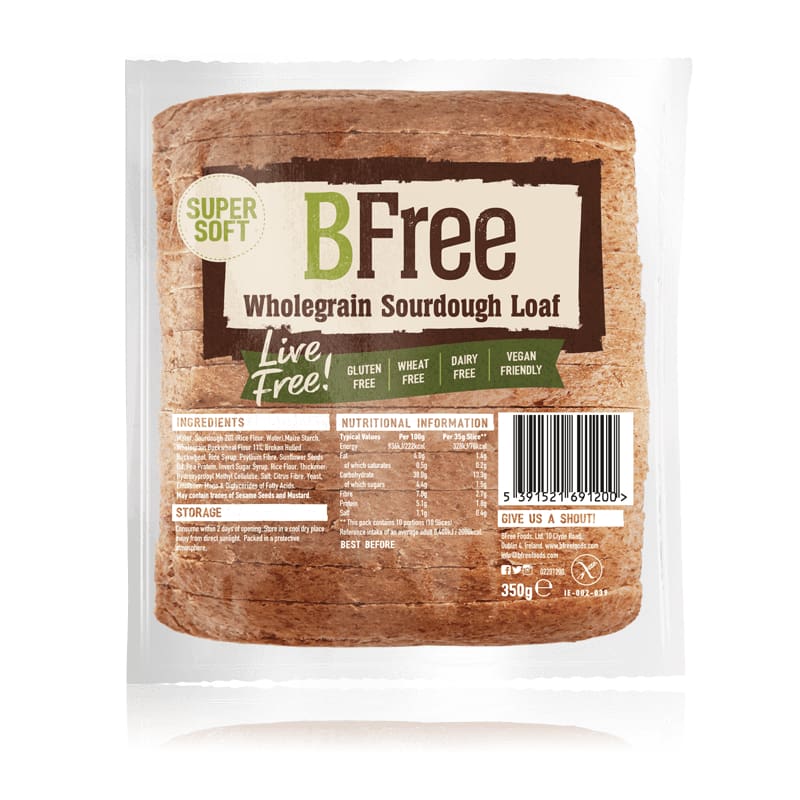 BFREE BFREE Wholegrain Sourdough Loaf, 12.35 oz