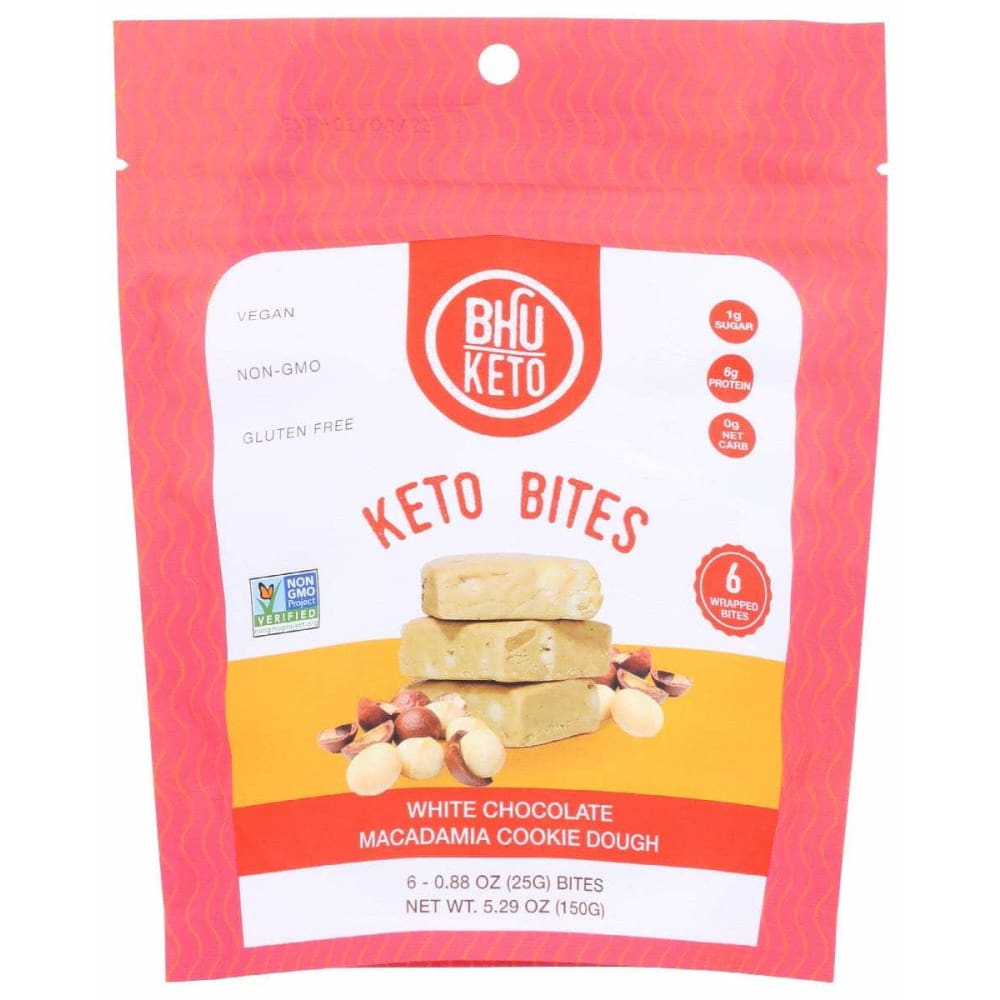 BHU FOODS Bhu Foods Bites Wht Choc Macadamia, 5.29 Oz