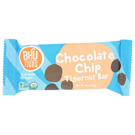 BHU FOODS: Chocolate Chip Tigernut Bar 1.6 oz (Pack of 5) - Grocery > Nutritional Bars - BHU FOODS