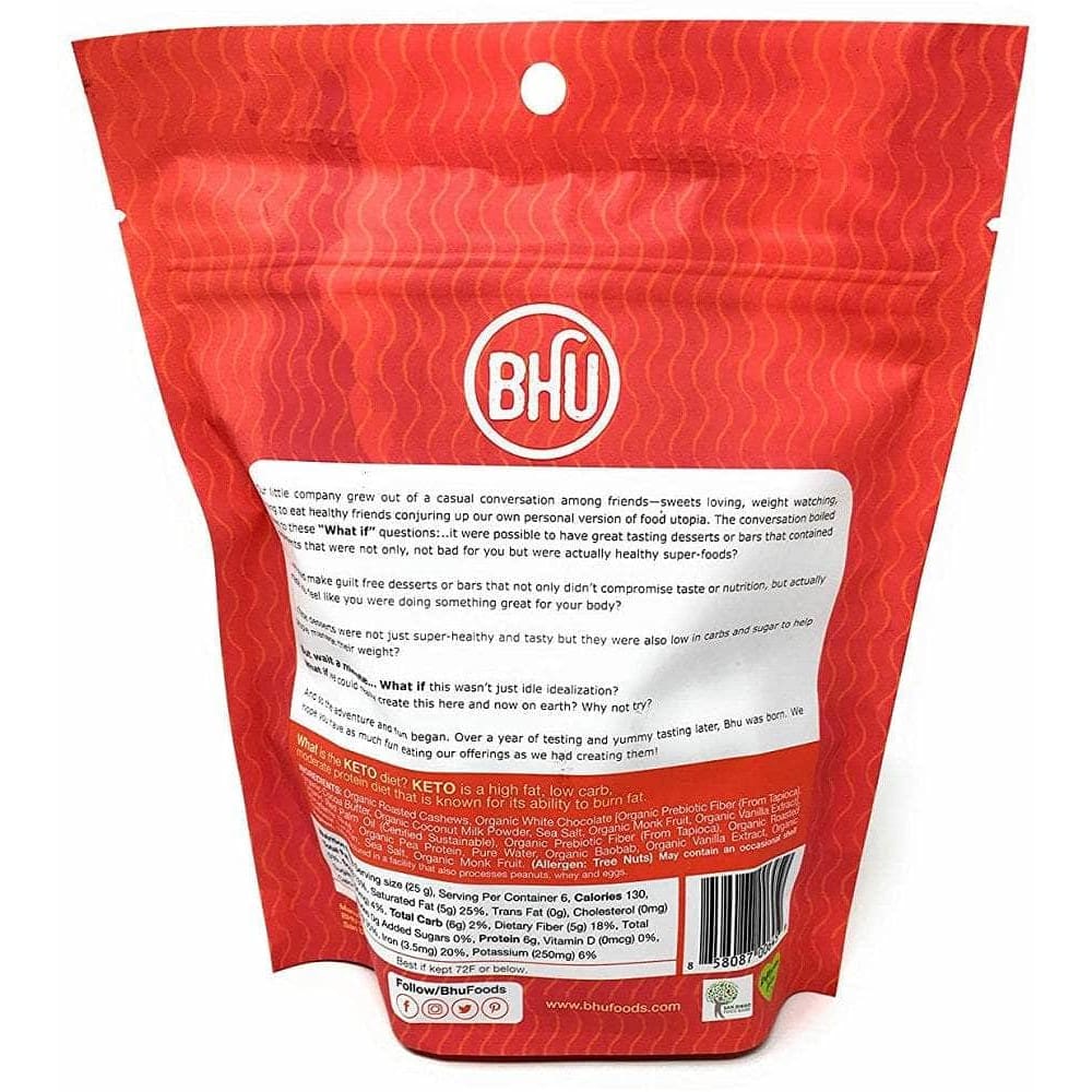 Bhu Foods Bhu Foods White Chocolate Macadamia Cookie Dough, 5.29 Oz