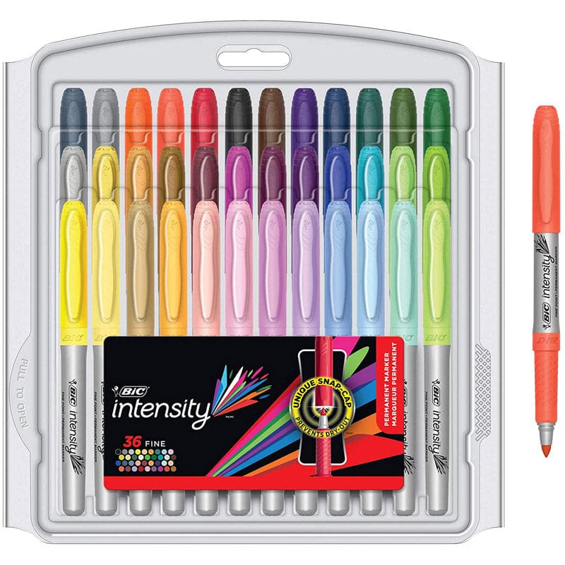 Bic Intensity Permannt Markers 36Pk Fine Point Asstd Color - Markers - Bic Usa Inc