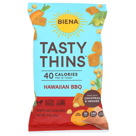 BIENA: Crisps Tasty Thins Hw Bbq 4 OZ (Pack of 5) - Grocery > Snacks > Chips > Vegetable & Fruit Chips - BIENA