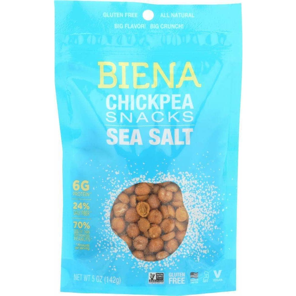Biena Biena Sea Salt Chickpea Snacks, 5 oz