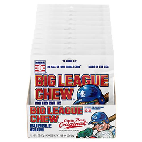 Big League Chew Original Bubble Gum 12 pk. - Home/Clearance/Clearance Seasonal/ - Big League Chew