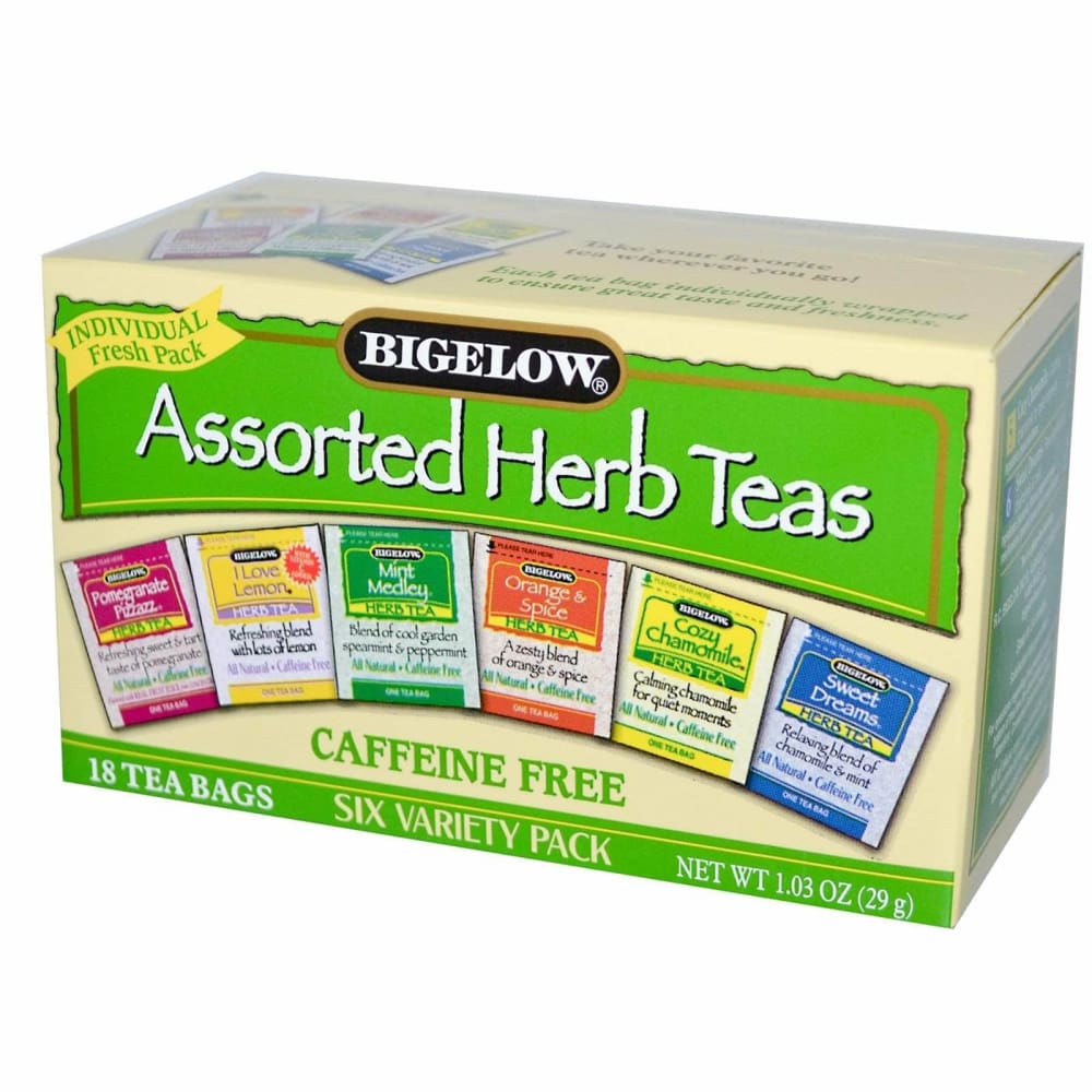 Bigelow Bigelow Assorted Herb Teas Six Variety Pack Caffeine Free 18 Tea Bags