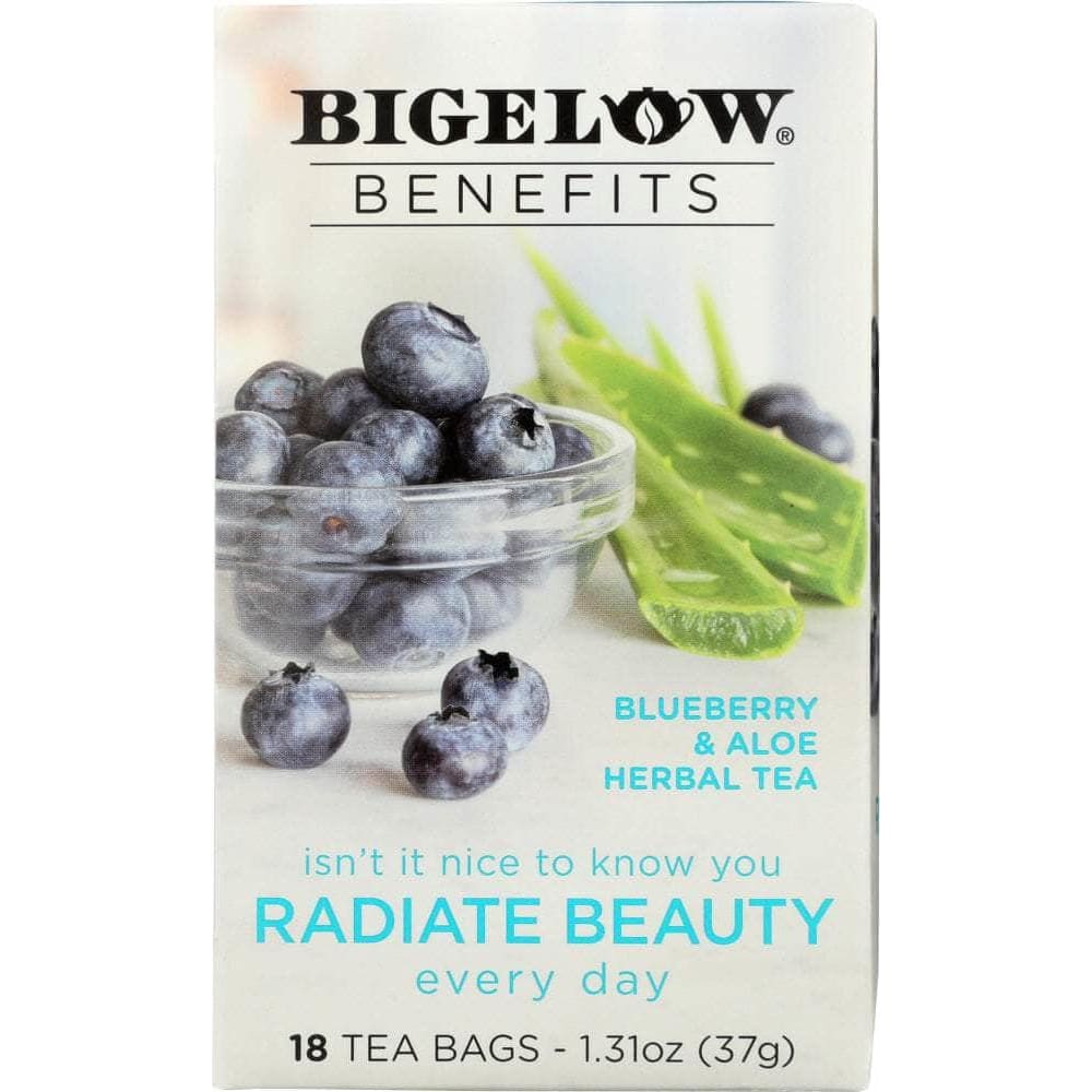 Bigelow Bigelow Benefits Blueberry and Aloe Herbal Tea 18 Bags, 1.31 oz