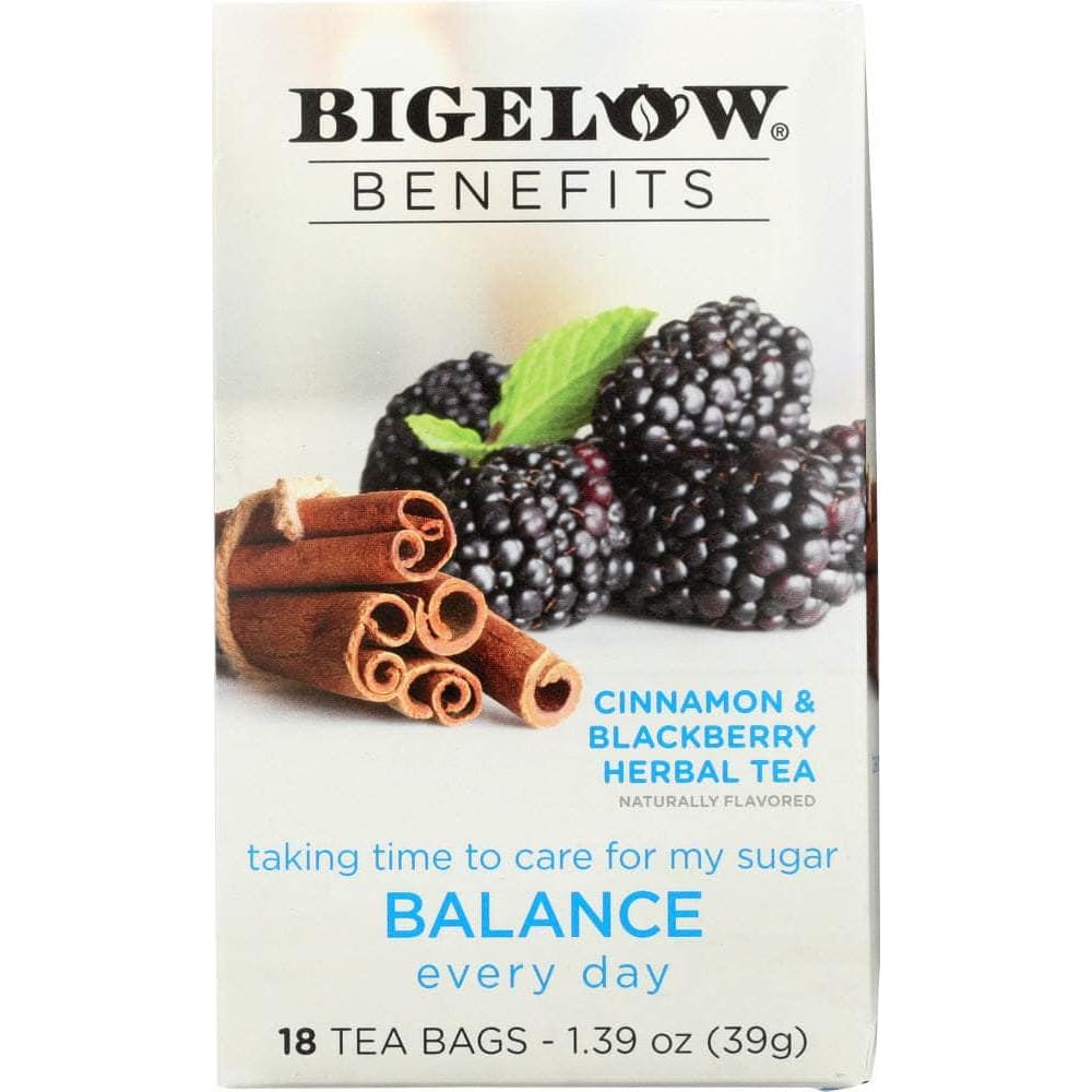 Bigelow Bigelow Benefits Cinnamon and Blackberry Herbal Tea 18 Bags, 1.39 oz