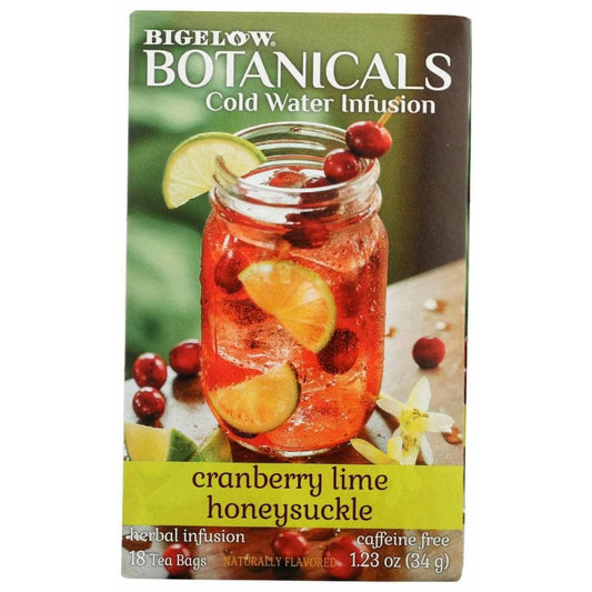 BIGELOW Grocery > Beverages > Coffee, Tea & Hot Cocoa BIGELOW: Cranberry Lime Honeysuckle 18 Teabags, 1.23 oz