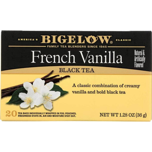 BIGELOW Grocery > Beverages > Coffee, Tea & Hot Cocoa BIGELOW: French Vanilla Black Tea 20 Tea Bags, 1.28 oz