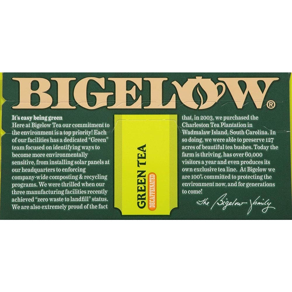 Bigelow Bigelow Green Tea Decaf 40 Bags, 1.82 oz