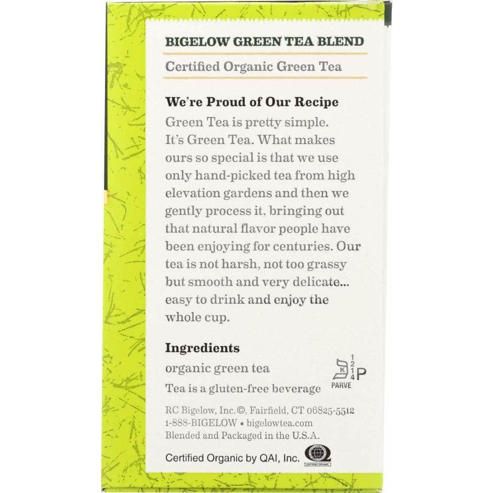 Bigelow Bigelow Green Tea Organic 40 Bags, 1.82 oz