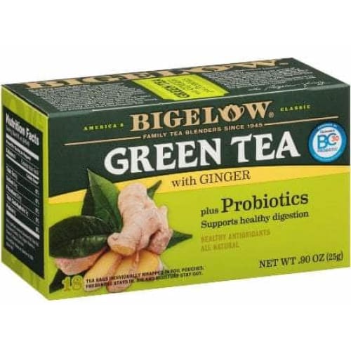 Bigelow Bigelow Green Tea with Ginger plus Probiotics 18 Bags, 0.9 oz