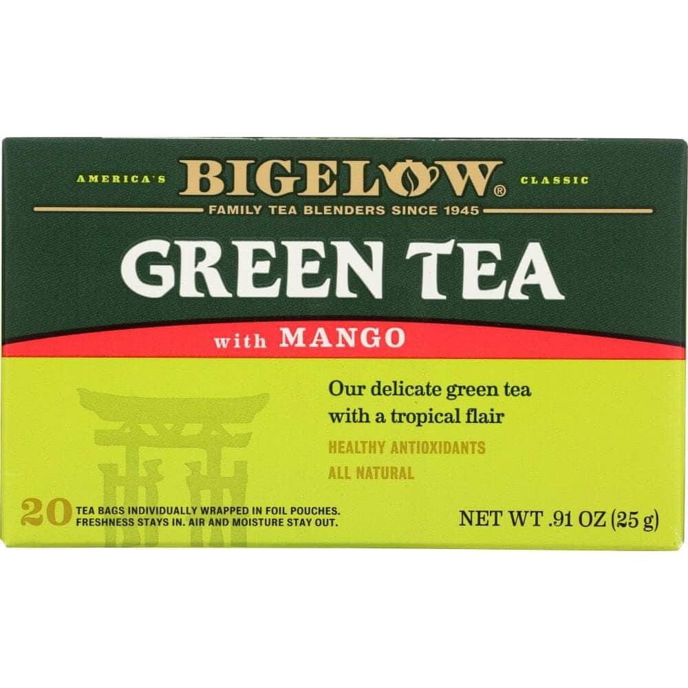 Bigelow Bigelow Green Tea With Mango Healthy Antioxidants 20 Tea Bags, 0.91 oz
