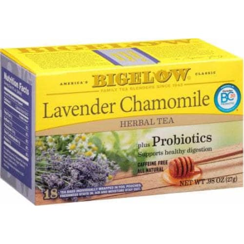 Bigelow Bigelow Lavender Chamomile Herbal Tea with Probiotics 18 Bags, 0.98 oz