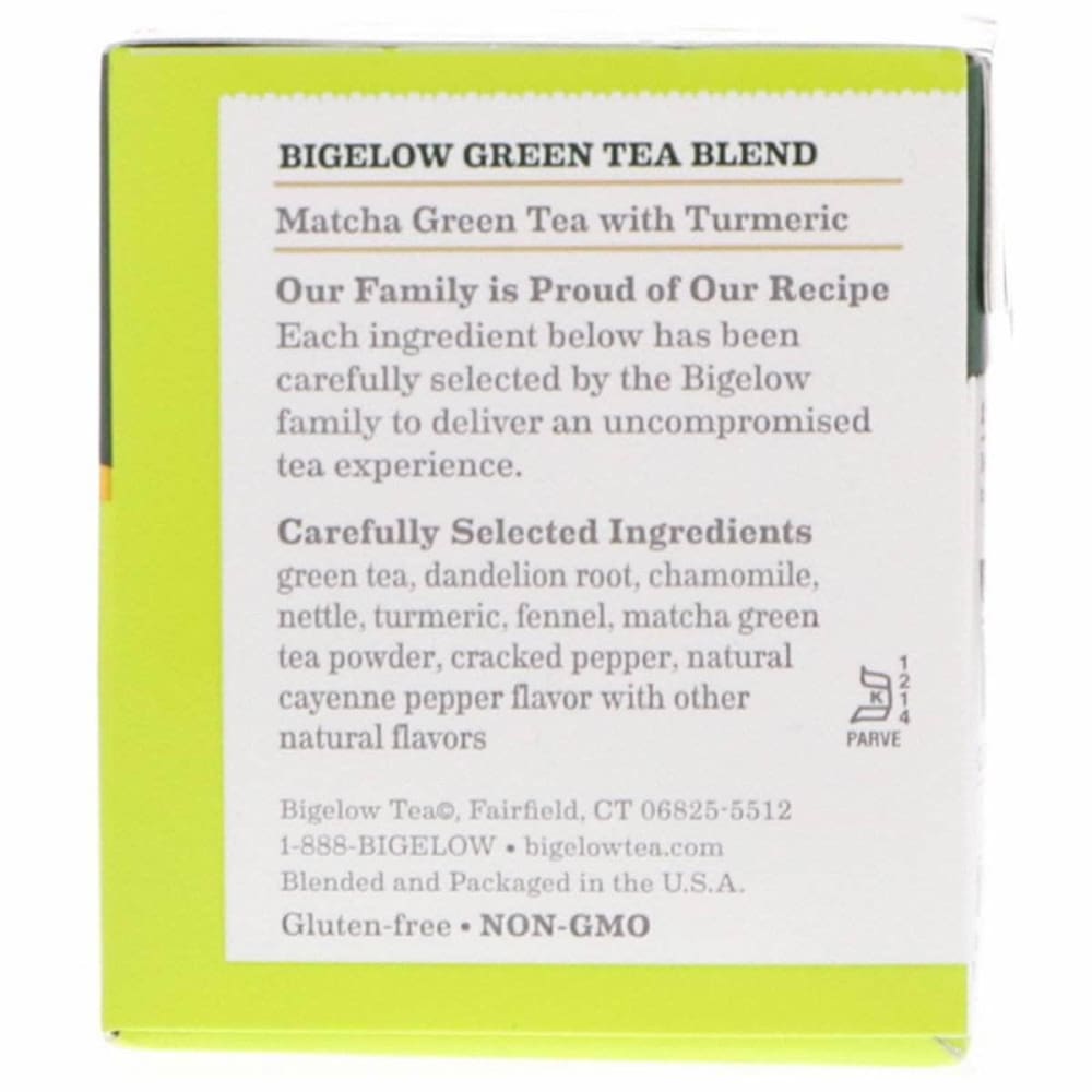 Bigelow Bigelow Matcha Green Tea with Turmeric 18 Bags, 0.82 oz
