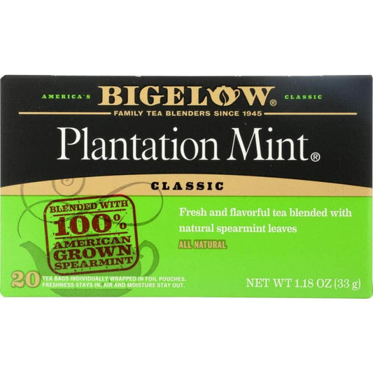 Bigelow Bigelow Tea Black Tea Plantation Mint, 20 tea bags