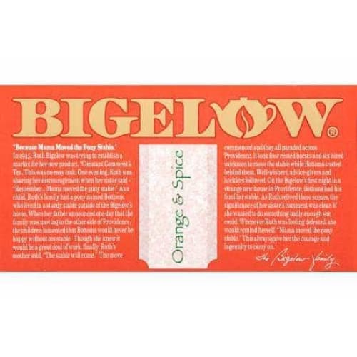 Bigelow Bigelow Tea Orange and Spice 20 Bags, 1.5 oz