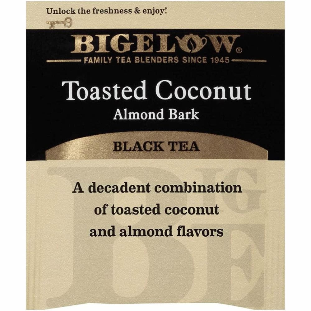 BIGELOW Grocery > Beverages > Coffee, Tea & Hot Cocoa BIGELOW: Toasted Coconut Black Tea, 1.23 oz