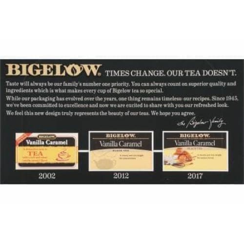 Bigelow Bigelow Vanilla Caramel Black Tea 20 Bags, 1.82 oz