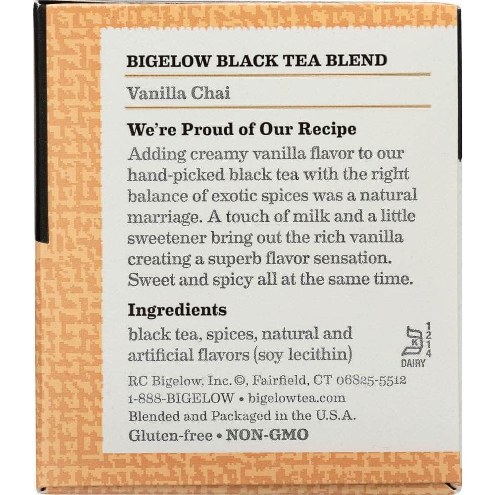 Bigelow Bigelow Vanilla Chai Black Tea 20 Tea Bags, 1.64 oz
